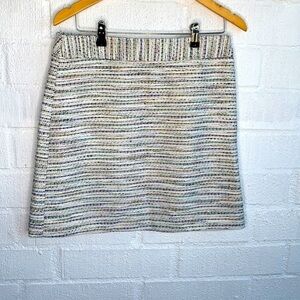 LOFT Tweed Pencil Straight Mini Skirt sz 8